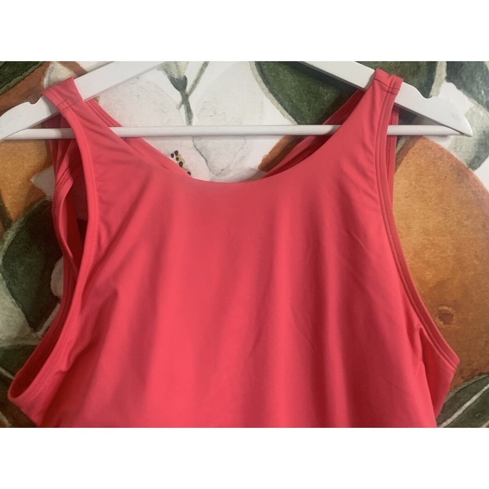 Tommy Bahama Womens Size 16 High Neck Tie Back Coral One Piece Swimsuit NWT - Picture 2 of 8